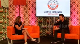 RICK ASTLEY IN CONVERSATION WITH HAYLEY REDMOND , TALKING ABOUT HIS NEW ALBUM , AND HIS MANAGER
