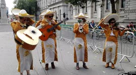 La Cucaracha by Mariachi Las Adelitas UK at the Prudential RideLondon 2018