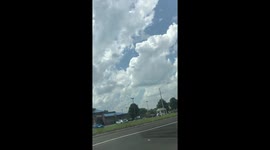 Plane after it takes off.