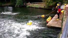 Norfolk Fire & Rescue Service ,Water Rescue Training Horstead Mill  Sept 2017