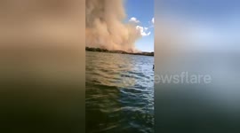 500-acre brush fire breaks out in central Texas