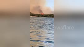 500-acre brush fire breaks out in central Texas