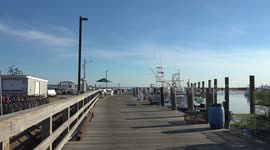 early morning at the docks as the ferry arrives block island ri