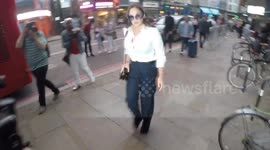 Vicky Pattison and Chloe Sims arrive at the Ace Hotel in Shoreditch