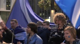 YES Supporters remain defiant in Glasgow