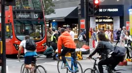 Man Gets Hit By Bus in Oxford Street