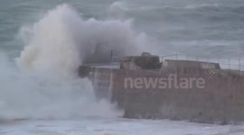 Portreath Storm February 2014 - Be prepared this winter