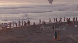 Hot air balloon ocean problems San Diego 