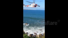 Paraglider rescued from the sea off Spanish coast