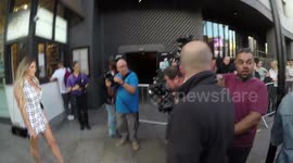 Eyal Booker and Georgia Kousoulou in Shoreditch