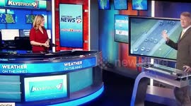 Man peeing on live newscast