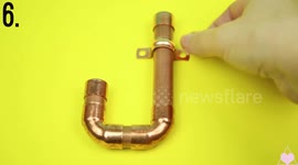 DIY copper pipe hook