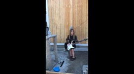 First time holding a guitar