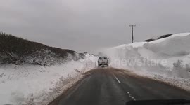 Snow drift - Manley Road - Frodsham - 23rd March 2013