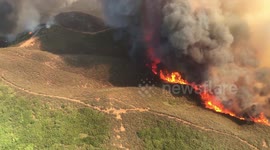 Incredible video provides air tanker’s point of view of Mendocino Complex fires