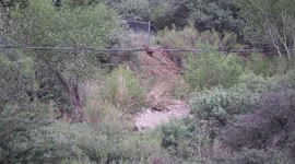 Flash flood in Big Bug Creek August 2, 2018. Cordes Lakes, AZ USA