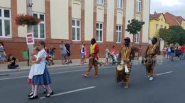 Drummers from Senegal in Hungary