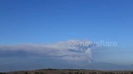 Dramatic time-lapse video captures Holy Fire’s massive smoke plume
