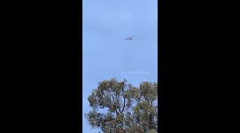 Water dropping Helo flying over my house coming from the #holyfire