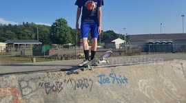 Dropping in at Akron skate park
