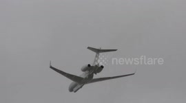 Rare 1st ever test flight 1325 UAE Intelligence gathering plane Cambridge UK 8 August 2018 11
