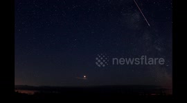 Perseid fireball and meteor show from Donegal, Ireland