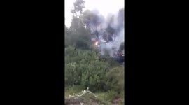 Firefighters tackle blaze on Greek island of Evia as families evacuated