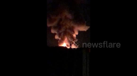 Newsflare Firefighters Tackle Huge Mill Fire In Greater