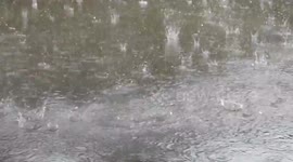 A Beautiful Rain Show With Naturan Sound