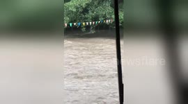 Newsflare Edit - Dramatic rescue of two men washed away by flash flood
