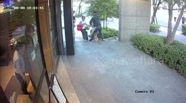 Watch man attempt to snatch seven-year-old girl walking with her mother