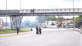 Riots at the national university of Colombia