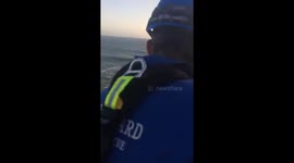 Dramatic moment tombstoning teenager is rescued in North Devon