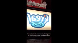 Cashier having a pun time at work