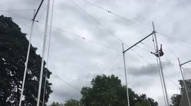 Summertime fun in South London on the Flying trapeze