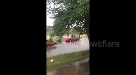 Wisconsin counties under flash flood warning as storm hits
