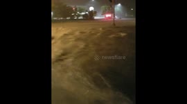 Extreme Flooding on University Ave in Madison, WI