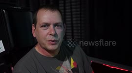 Grandfather spends £30k building world's first F-35 flight simulator in his garden shed