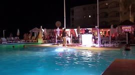 Sam Bailey sings in Ibiza