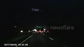 Wet Interstate Crash
