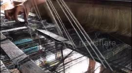 the process of making silungkang songket fabric