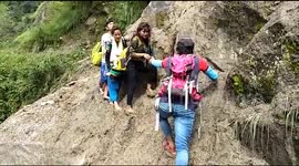Students make hazardous trek to reach college in the Himalayas