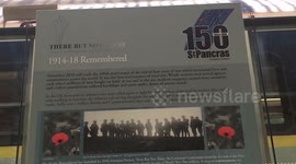 St Pancras International - 'THERE BUT NOT THERE' 1918-2018