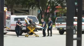 New eyewitness footage from Jacksonville shooting shows victim being taken to ambulance