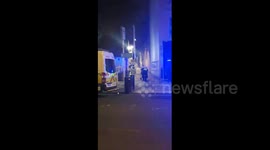 Police attend the scene of 'attack’ at Caledonian Road and Barnsbury station in London