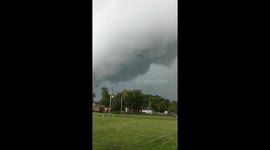 Severe storm rolling into Silvis, IL