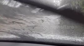 Start of Coverack flood