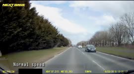 Off-duty prison officer hangs out of car window at 50mph