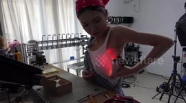 Chinese designer uses 3D printer to build 'light emitting boobies' - or LEBs for short