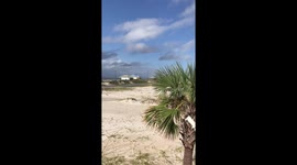 The 1st outer band of TS Gordon soon to be Hurricane Gordon are arriving on Dauphin Island, Alabama